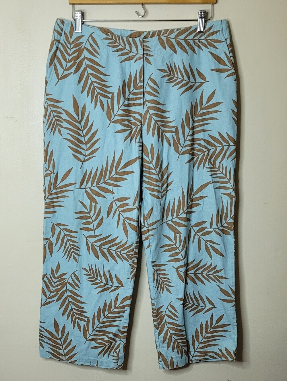 Ralsey 90s Linen-Cotton Cropped Pants Size 10 - Picture 2 of 7